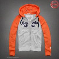 heren abercrombie and fitch pullover full-zip oranje lichtgrijs Winkel Rotterdam 44w9z542